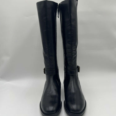 Women’s Cole Haan Cape Stretch Tall Boots in black leather Size 8B Cole Haan