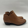 Women’s Lucky Brand Barlina Side Zip Ankle Boots, Latte Leather Size 8M Lucky Brand