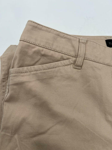 Talbots The Perfect Chino Pants Womens Straight Leg Khaki Tan Twill Stretch 4 Talbots