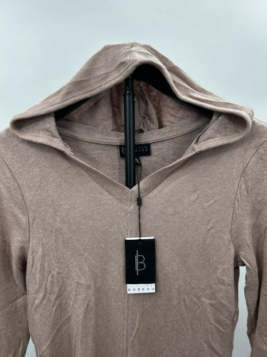Bobeau Dusty Pink Woman’s V-neck hoodie Long sleeve Size XS