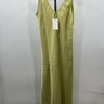 NWD Line And Dot Long Dress Citron Green Satin Women’s Size S Line And Dot