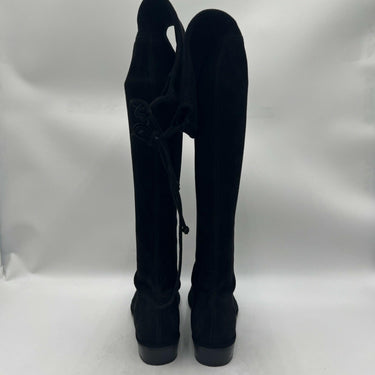Women’s Stuart Weitzman Lowland over-the-knee Black Suede boots Size 7.5M Stuart Weitzman