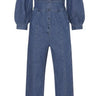 Madewell Denim Straight Leg Button Front Jumpsuit Blue Size 4 Madewell