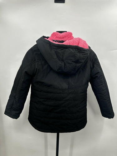 Reebok 3-in-1 system jacket girls Removable Fuzzy Liner Size 7/8 Hooded Reebok