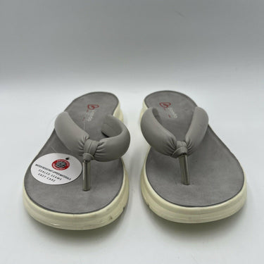 Blondo AMBER Taupe Synthetic Open Toe Waterproof Flip Flop Sandals, Size 8