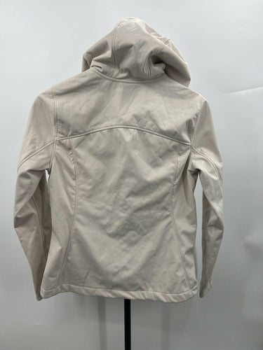 Spyder Hooded Softshell Jacket Beige Fleece Size S