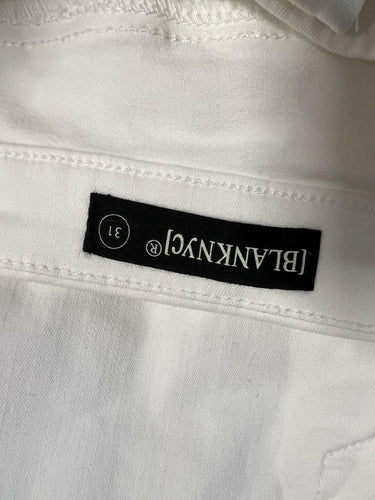 BlankNYC Denim Skirt Womens White Pencil Midi Stretch White Jean Skirt NWT 31 BLANKNYC