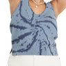 Madewell Fairview Tie Dye Sweater Tank, Distant Ocean Size XS Madewell