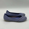 Women’s Rothy’s The Flat Round Toe Rare Blue With Reflective Stripe Size 6.5 Rothy’s
