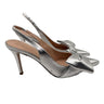 Women’s Gianvito Rossi Safira metallic leather slingback pumps Size 39 GIANVITO ROSSI