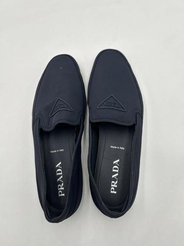 Men's Prada Re-Nylon Slip-On sneakers in navy blue Size 10UK PRADA
