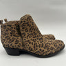 Women's Lucky Brand Basel Side Zip Leopard Print Ankle Booties Size 5.5M Lucky Brand