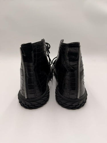 Giuseppe Zanotti Blabber crocodile-effect lace-up high-top Men sneakers Size 45