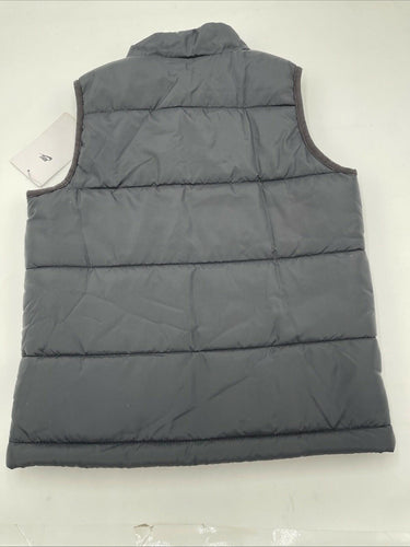 NIKE Girls puffer vest Full Zip Cheetah Print Color Black Size 3
