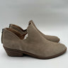 Women's Lucky Brand Freelia Taupe Suede Back Zip Ankle Casual Booties Size 10M Lucky Brand