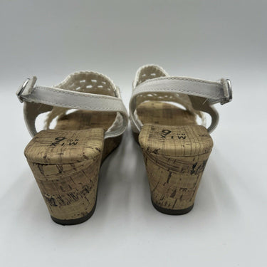 NWOB Mix No. 6 Cara White Canvas Wedge Sandal - Kids' Size 4 M Mix No. 6