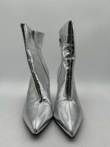 MIA Women's Mardi Fashion Size Zipper Boot, Color Silver, Size 9.5M