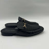 Men’s Saks Fifth Avenue Ronan black Leather croc-embossed mule Size 9 Saks Fifth Avenue