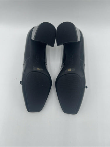 Women’s Anne Klein Laural Black Patent Block Heels Size 7W Anne Klein