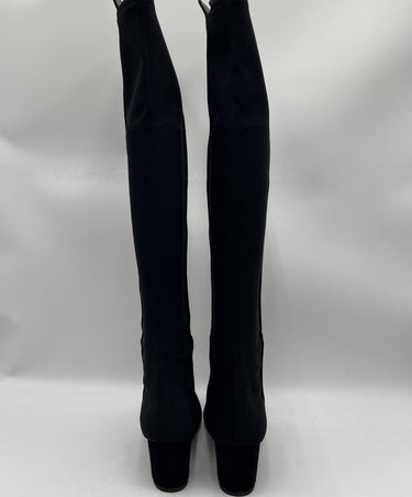 Women’s Stuart Weitzman Gillian 60 City Black Suede Boot Size 37