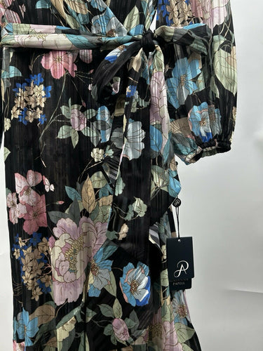 Adrianna Papell Printed Floral Chiffon Wrap Woman’s Dress Size 4