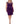Xscape Ruched Beaded Cap Sleeve Cocktail Dress in Plum Size 22W Xscape