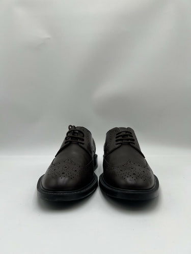 Men’s Tod's Lace Up brown leather wingtip derbys Size 8.5UK