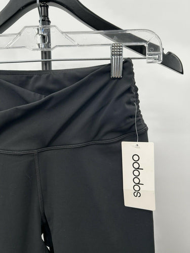 Womens Black Ododos High Waist Crossover Yoga Leggings Athletic Pants Size S Ododos