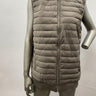 NWT Women’s Tahari Full Zip Sleeveless Puffer Vest Color Gray Size M Tahari