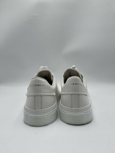 Givenchy City Sport logo-embossed leather sneakers in white Size 45