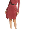 Sam Edelman Asymmetrical Ruffle Knit Dress Amber size 12 Sam Edelman