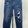 Liverpool Los Angeles Distressed Patched Cropped Raw Hem Jeans NWT Womens 4/27 Liverpool Jeans