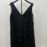 Laundry by Shelli Segal Dress Womens Black Feather Fringe Eyelash Mini 10 Laundry by Shelli Segal