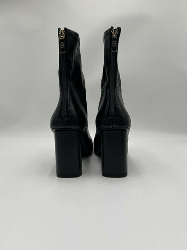 Christian Dior D-Shadow geometric Black Leather ankle boot Size 40 Dior