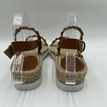 Women’s Wild Pair Yelenah Faux Leather Studded Espadrilles Tan Size 8M Wild Pair
