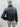 NWT Girls DKNY black faux-leather Full Zip puffer Black jacket Size M 10/12 DKNY