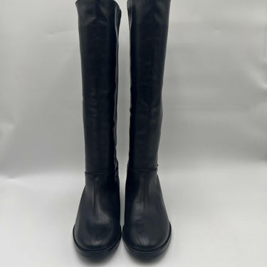 Cole Haan Adler tall riding boots in black leather /suede Size 8B Cole Haan