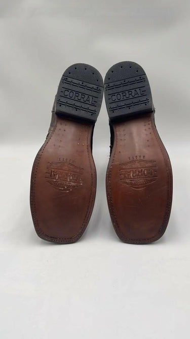 Corral Men's Exotic Alligator Inlay Western Boots Brown Size 8D Corral