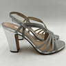 Women’s Nina New York Shaya Silver Glitter Block Heel Pumps Size 9M Nina