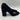 Mix No. 6 OMMI Black Textile Round Toe Block Heel Slip On Pumps, Size 7.5M Mix No. 6