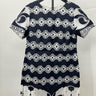 Crown & Ivy Dress Womens Lace Mesh Shift Navy White Floral Short Sleeve  6 Crown & Ivy