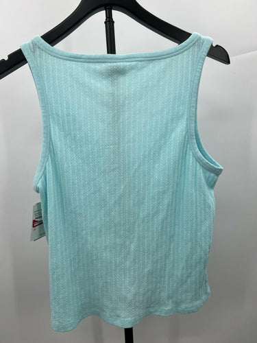 BP Nordstrom Aqua Turquoise Ribbed Henley Tank Top Plus Size 1X Nordstrom