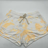 Sundry Women's orange and white tie-dye shorts Drawstring Waist Pockets Size 2 Sundry