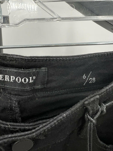 Liverpool Los Angeles The Walking Short Black Denim NWT New Womens Size 6/28 Liverpool Jeans