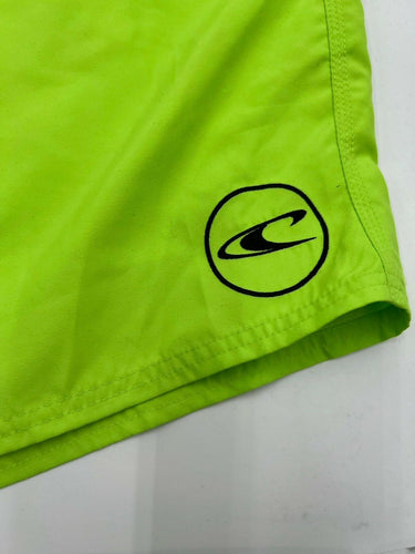 ONeill Board Shorts Mens Neon Green Lime Logo Swim Surf Trunks 44 O'Neill