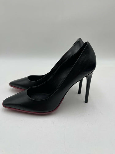 Off-White c/o Virgil Abloh Spike-sole stiletto pumps in black leather Size 40