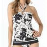 Michael Michael Kors Women's Printed Halter Tankini Top M Michael Kors