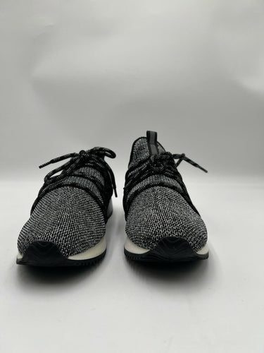 Urban Sport by J Slides Women's Mara Athletic Sneakers Pewter Metallic Knit Sz 8