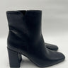Kelly & Katie FENI Black Synthetic Square Toe Side Zip Ankle Boots, Size 8.5M Kelly & Katie