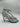 Alexander McQueen Armadillo mirror-effect faux leather sandals silver Size 36.5 Alexander